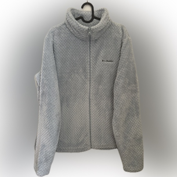 Columbia Jackets & Blazers - Columbia Light Gray Fleece Jacket